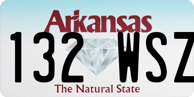 AR license plate 132WSZ