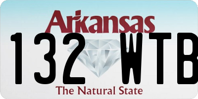 AR license plate 132WTB