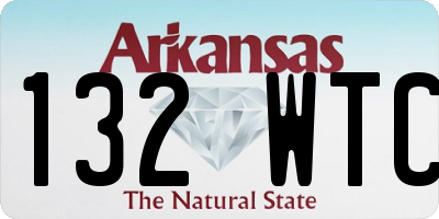 AR license plate 132WTC