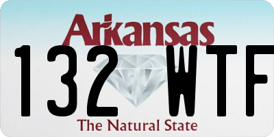 AR license plate 132WTF