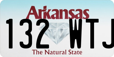 AR license plate 132WTJ