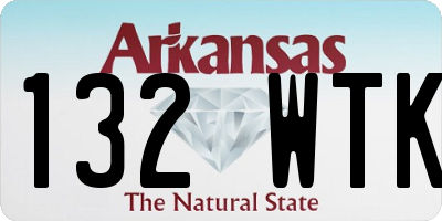 AR license plate 132WTK