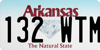 AR license plate 132WTM