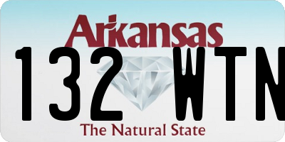 AR license plate 132WTN