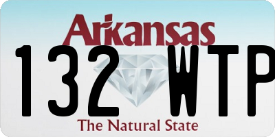 AR license plate 132WTP