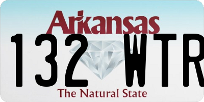 AR license plate 132WTR