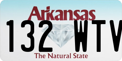 AR license plate 132WTV