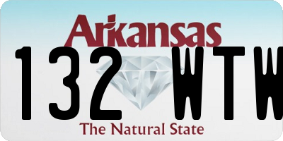 AR license plate 132WTW