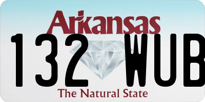 AR license plate 132WUB