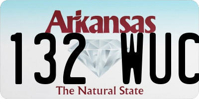 AR license plate 132WUC