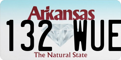 AR license plate 132WUE