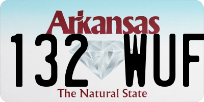 AR license plate 132WUF