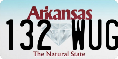 AR license plate 132WUG