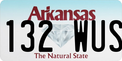 AR license plate 132WUS
