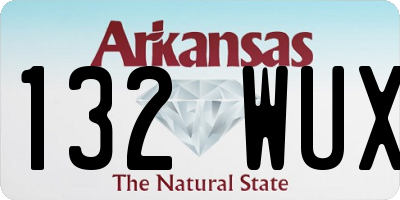AR license plate 132WUX