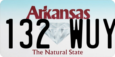 AR license plate 132WUY