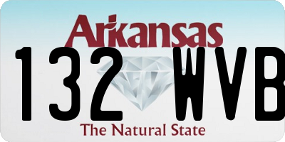 AR license plate 132WVB