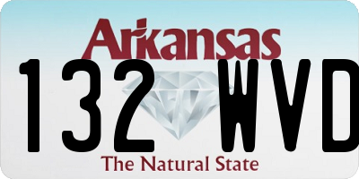 AR license plate 132WVD