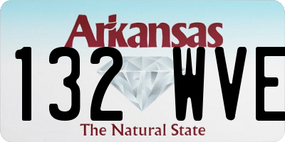 AR license plate 132WVE