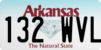 AR license plate 132WVL