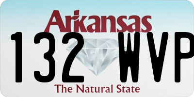 AR license plate 132WVP