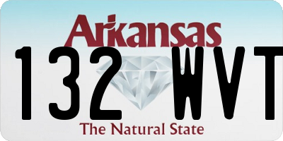 AR license plate 132WVT