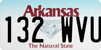 AR license plate 132WVU