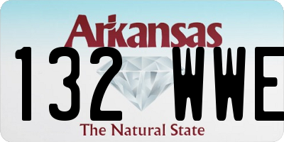 AR license plate 132WWE