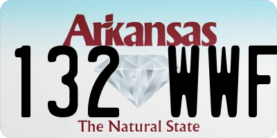 AR license plate 132WWF