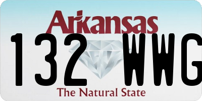 AR license plate 132WWG