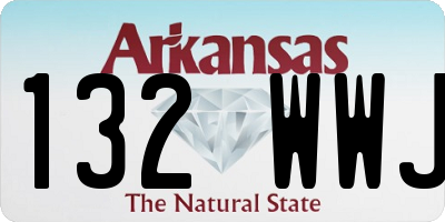 AR license plate 132WWJ