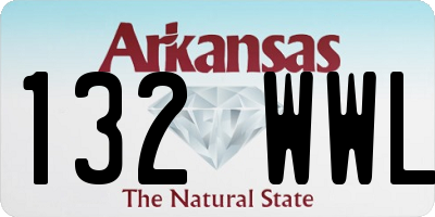 AR license plate 132WWL