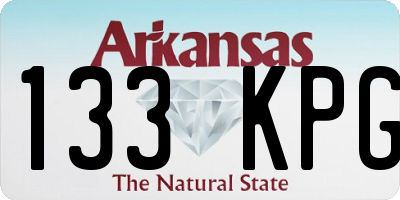 AR license plate 133KPG