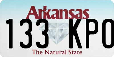 AR license plate 133KPO