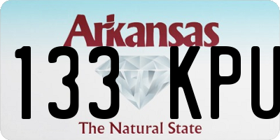 AR license plate 133KPU