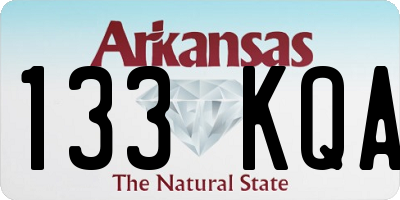 AR license plate 133KQA
