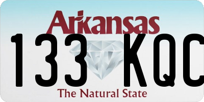 AR license plate 133KQC
