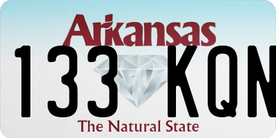 AR license plate 133KQN