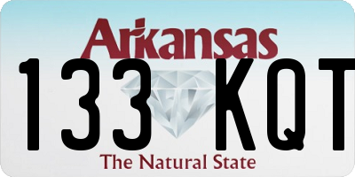 AR license plate 133KQT