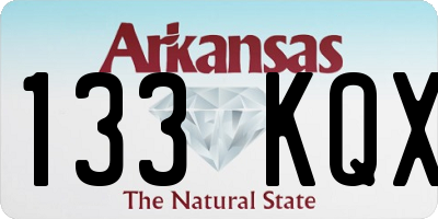 AR license plate 133KQX
