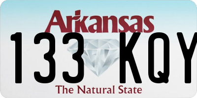 AR license plate 133KQY