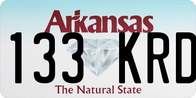 AR license plate 133KRD
