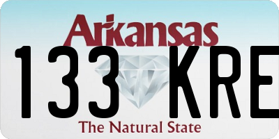 AR license plate 133KRE