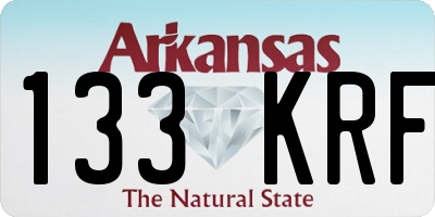 AR license plate 133KRF