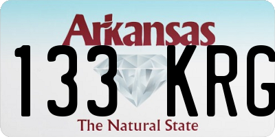 AR license plate 133KRG
