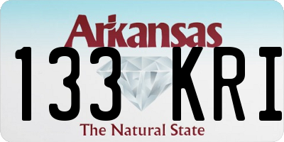 AR license plate 133KRI