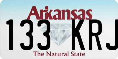 AR license plate 133KRJ