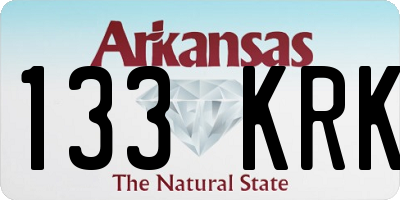 AR license plate 133KRK