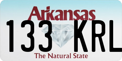 AR license plate 133KRL