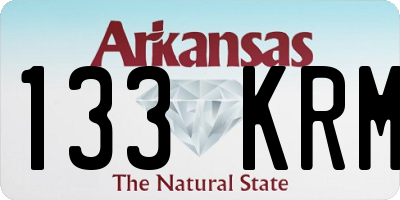AR license plate 133KRM
